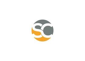 SC Logo Design Creative Modern vector icon