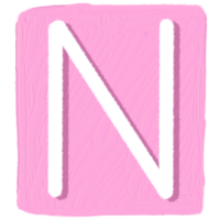 lettre n lettre de alphabet png