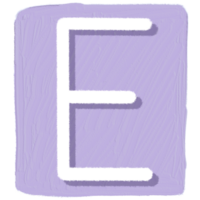 Brief e Brief von Alphabet png