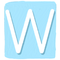 Letter W letter of alphabet png