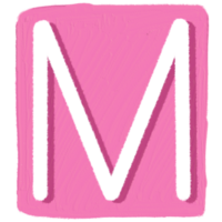 Letter M letter of alphabet png