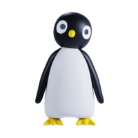 3d geven dier schattig pinguin png