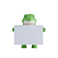 3d rendre animal mignonne crocodile png