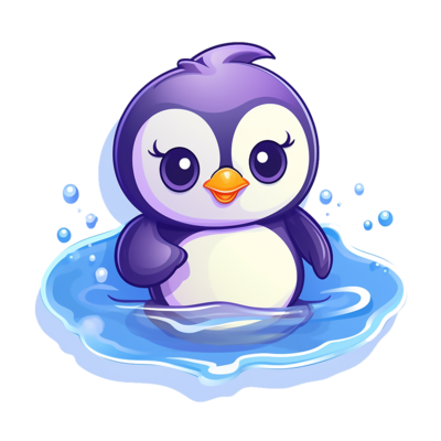 kawaii sticker, A cute Panda stirring, designed with colorful contours and  isolated. AI Generated 29227104 PNG