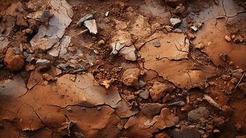 Mud texture background ai photo