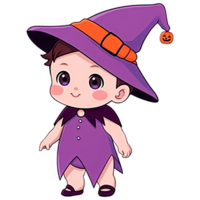 Baby on Halloween Magician Costume png