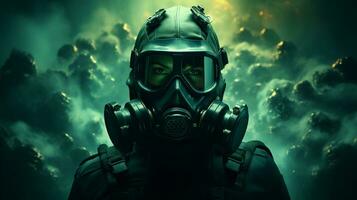 Poison gas background texture ai photo