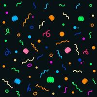 pumpkins with colorful 90s style doodles, repeated pattern, texture vector