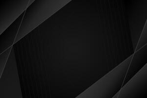 Dark deep black dynamic abstract vector background with diagonal lines.