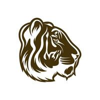Head Tiger vector illustration design. Head Tiger logo design Template.