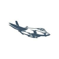 Military aircraft vector illustration design. Fighter Jets logo design Template.