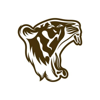 Head Tiger vector illustration design. Head Tiger logo design Template.