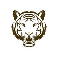 Head Tiger vector illustration design. Head Tiger logo design Template.