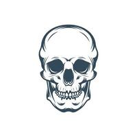 Skull vector illustration design. Skull logo design Template.