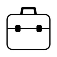 Briefcase icon. Business bag icon. Suitcase, portfolio symbol, linear style pictogram isolated on white. vector