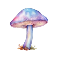 cogumelo fungos aguarela clipart ai gerado png