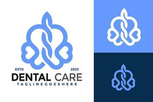 dental cuidado logo diseño vector símbolo icono ilustración