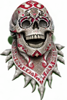 Arabic Skull Style PNG Transparent Background Ai Generative