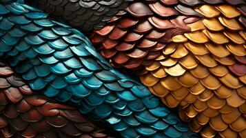 background texture fish scales ai photo