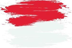 indonesio nacional bandera con cepillo estilo. Indonesia bandera icono vector