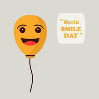 Vector graphic of world smile day good for world smile day celebration