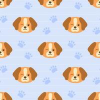 Smile Seamless Pattern Design Illustration with Smiling Character and Happiness Face in Template Hand Drawn Cartoon Flat Design vector