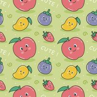 Smile Seamless Pattern Design Illustration with Smiling Character and Happiness Face in Template Hand Drawn Cartoon Flat Design vector