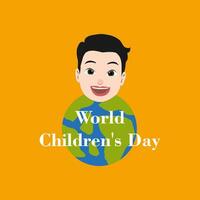 mundo para niños día vector