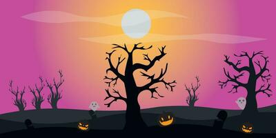 Vector background design with halloween theme