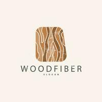 madera logo, madera fibra ladrar capa vector, árbol maletero inspiración ilustración diseño vector