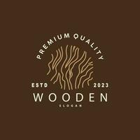 Wood Logo, Wood Fiber Bark Layer Vector, Tree Trunk Inspiration Illustration Design vector