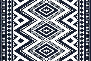 Geometric ethnic pattern traditional Design for background,carpet,wallpaper,clothing,wrapping,Batik,fabric,sarong,Vector illustration embroidery style. vector