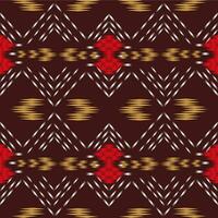 Ikat seamless pattern background Traditional pattern. Ikat Aztec tribal background. Design for the creation of this pattern using ikat pattern. Spread in Central Asia vector
