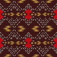 Ikat seamless pattern background Traditional pattern. Ikat Aztec tribal background. Design for the creation of this pattern using ikat pattern. Spread in Central Asia vector