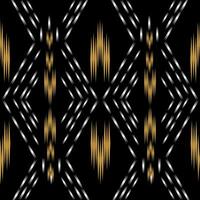 Ikat seamless pattern background Traditional pattern. Ikat Aztec tribal background. Design for the creation of this pattern using ikat pattern. Spread in Central Asia vector