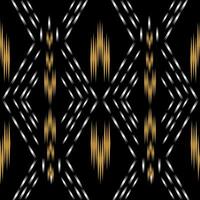 Ikat seamless pattern background Traditional pattern. Ikat Aztec tribal background. Design for the creation of this pattern using ikat pattern. Spread in Central Asia vector