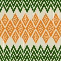 Ethnic ikat design Aztec tribal african art. Seamless pattern in tribal, folk embroidery, and Mexican style. Geometric ornament. Design for print fabric carpet, wallpaper, clothing, wrapping, fabric, vector