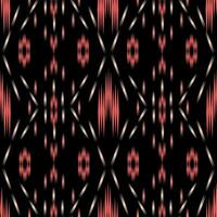 Ikat seamless pattern background Traditional pattern. Ikat Aztec tribal background. Design for the creation of this pattern using ikat pattern. Spread in Central Asia vector