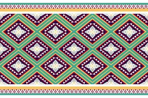 étnico geométrico modelo diseño para fondo de pantalla antecedentes, alfombras, ropa, envuelve, batik, paño. vector