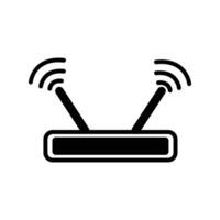 Vector vector wireless router icon on white background