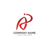 Unique lettering AP in line for your best business logo vector