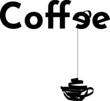 café vector t camisa diseño ilustración