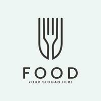 restaurant food logo vector illustration design