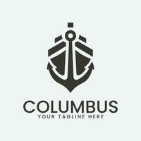 columbus logo vector illustration design