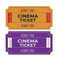 Movie cinema ticket vector