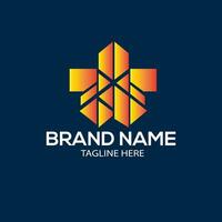 Business logo with brand identity vector