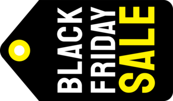 The Black Friday label for sale event concept png