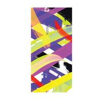 wall painting abstract mural street art packaging color splash background vector