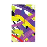 wall painting abstract mural street art packaging color splash background vector