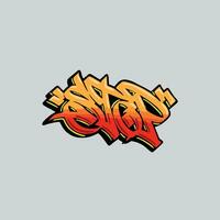 graffiti vector tagging letter word text street art mural